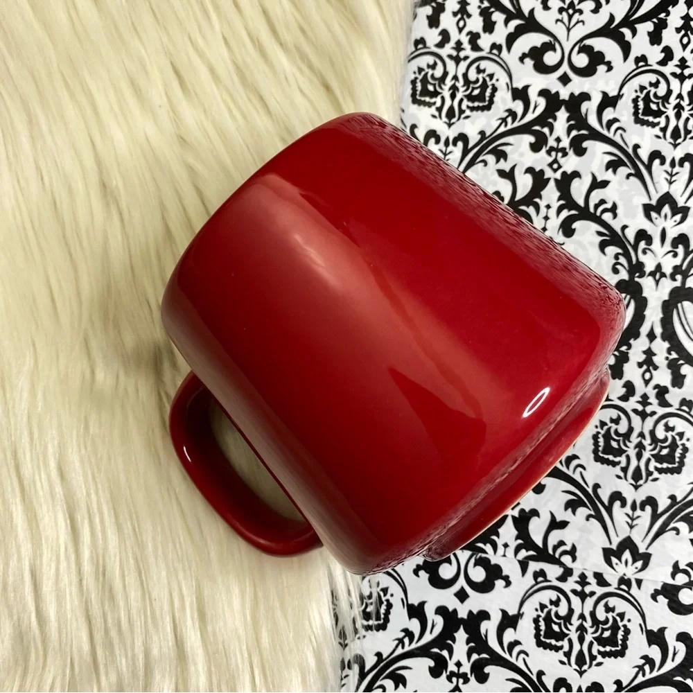 target : vintage hot cocoa red and white bistro coffee tea cup mug